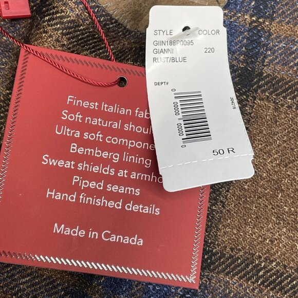 Patrick James Men’s Plaid Wool-Blend Sportcoat - Picture 4 of 7